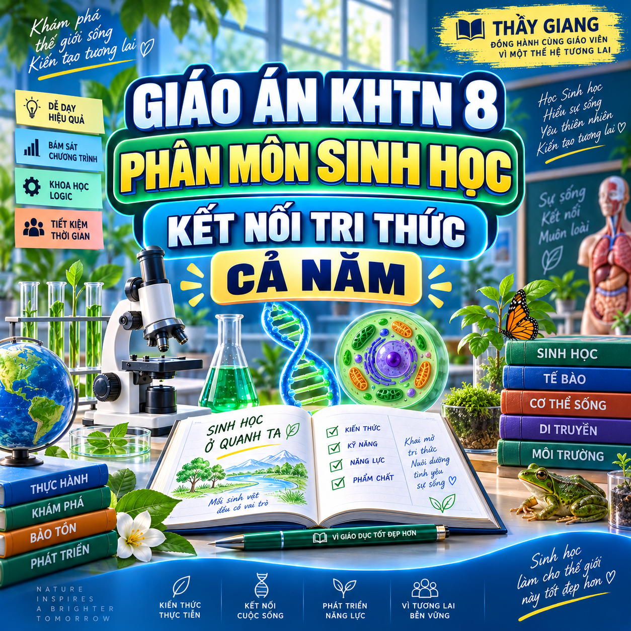 GIÁO ÁN KHTN 8 – PHÂN MÔN SINH HỌC – KẾT NỐI TRI THỨC – CẢ NĂM